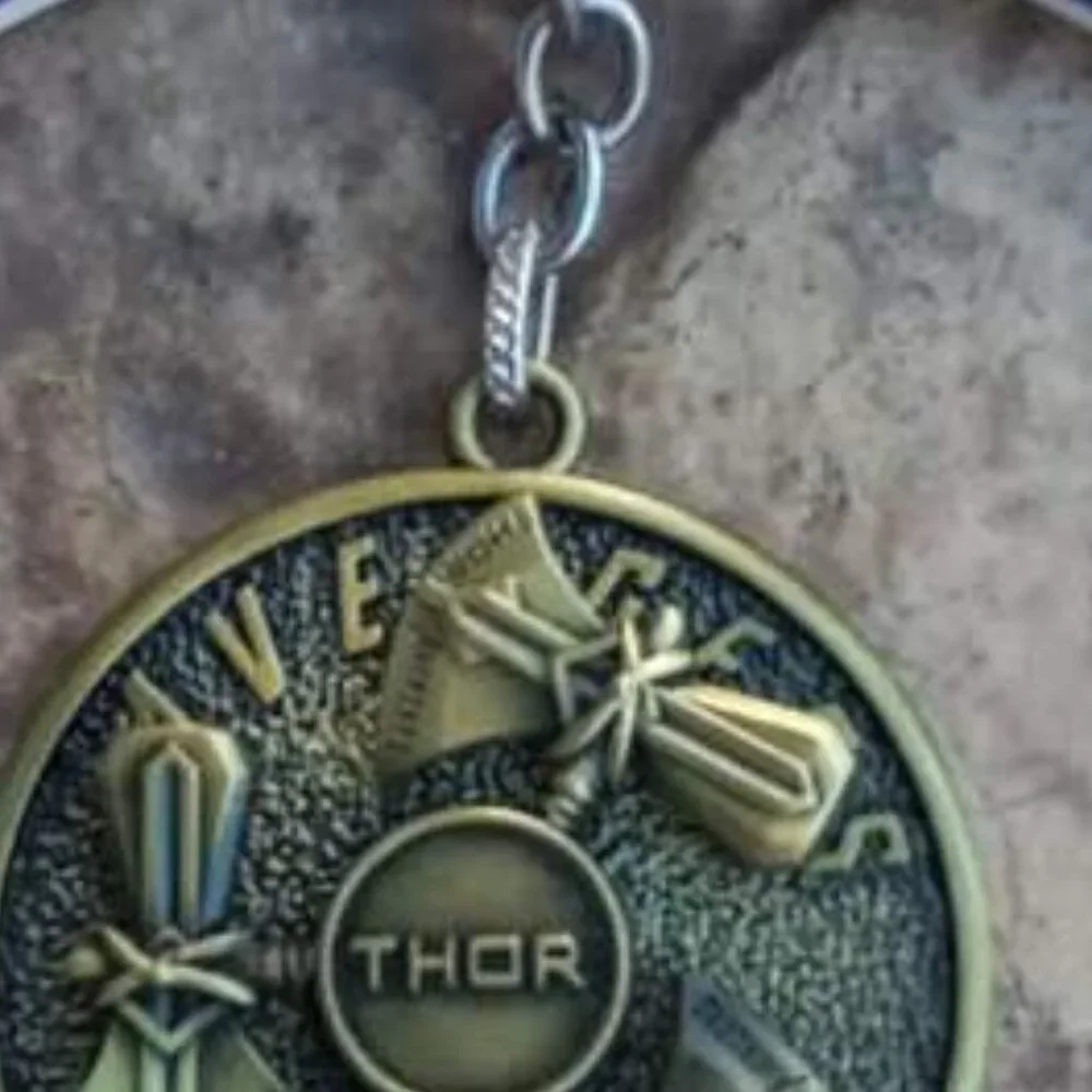 Thor Key Chain Thor Movie Key Ring Accessory Superhero Marvel Handbag Charm Gift